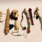 The "Talking Sticks" made for April's challenge