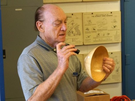 Al G. with ultra thin Norfolk Island Pine bowl