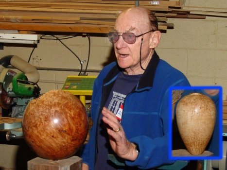 Show and Tell: Al Geller with Maple Burl and Masur Birch hollowforms